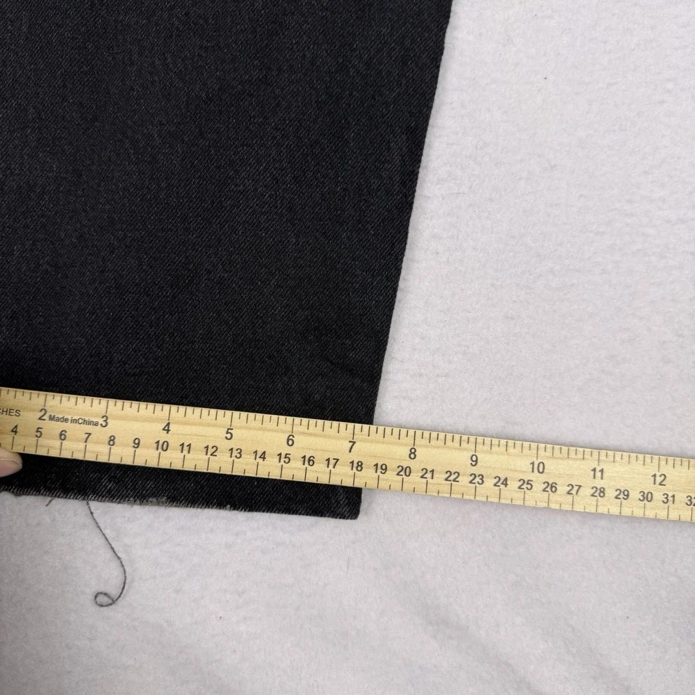 Vintage Levi's 550 Black Jeans‎ 31x34 Made in USA Relaxed Fit Raw Hem Cut Off